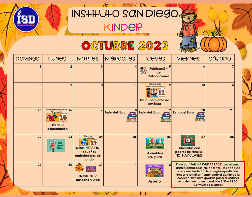 Calendario escolar 2025 kinder 5